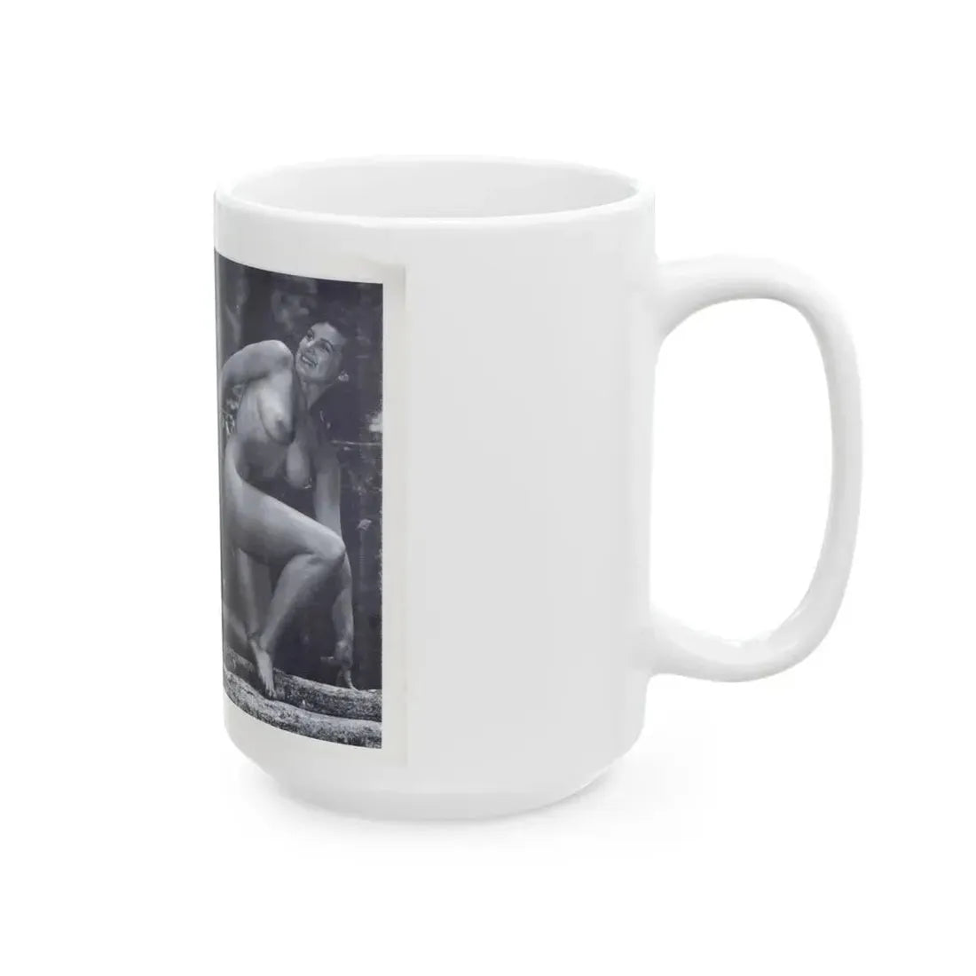 Joanne Arnold #114 - Pages 4 & 5 with, 2 B&W Full Body Nude Pics from BREATHTAKNG BEAUTIES Proudly Presents...Jo Ann (Vintage Female Icon) White Coffee Mug - Go Mug Yourself