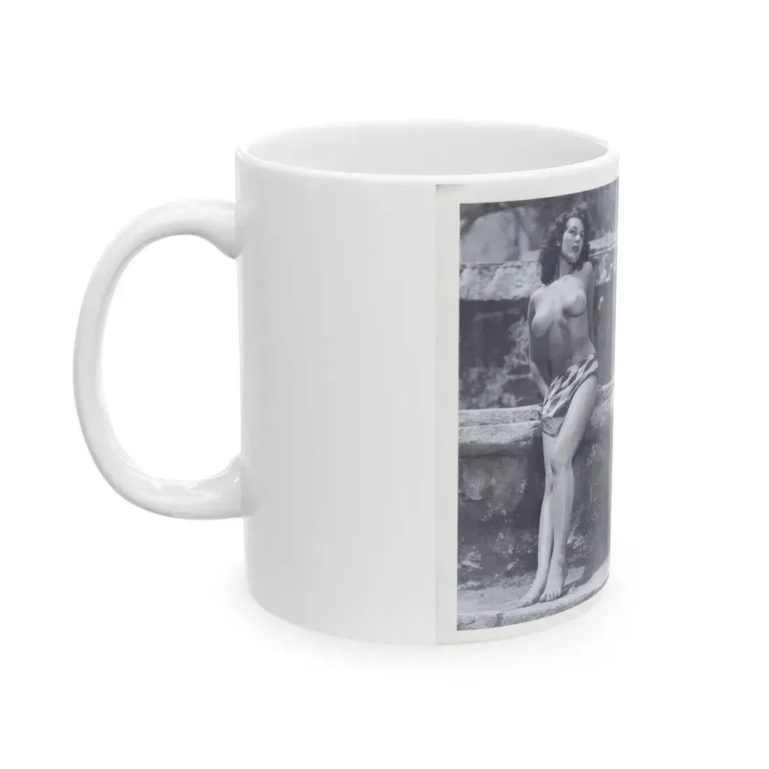 Joanne Arnold #114 - Pages 4 & 5 with, 2 B&W Full Body Nude Pics from BREATHTAKNG BEAUTIES Proudly Presents...Jo Ann (Vintage Female Icon) White Coffee Mug - Go Mug Yourself
