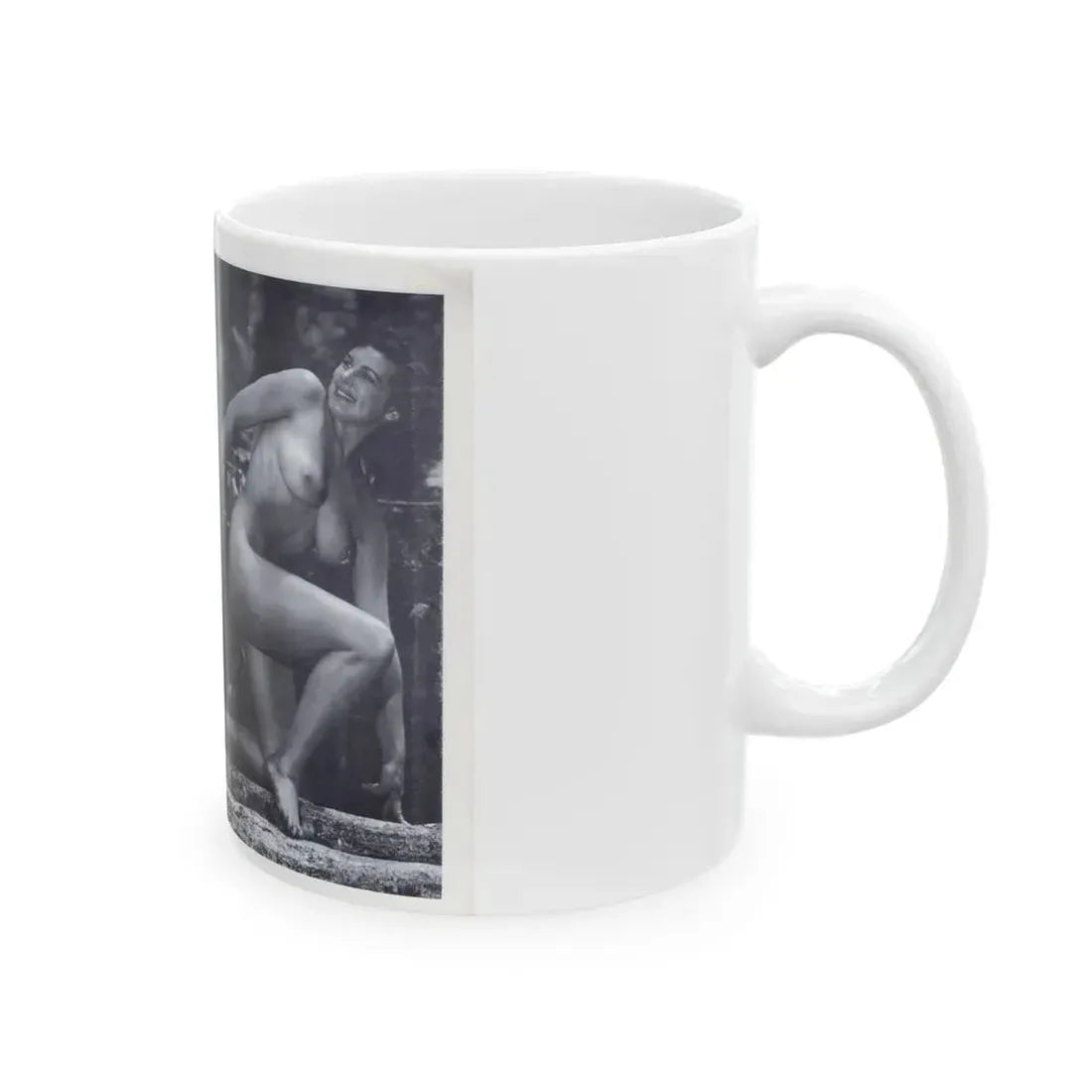 Joanne Arnold #114 - Pages 4 & 5 with, 2 B&W Full Body Nude Pics from BREATHTAKNG BEAUTIES Proudly Presents...Jo Ann (Vintage Female Icon) White Coffee Mug - Go Mug Yourself
