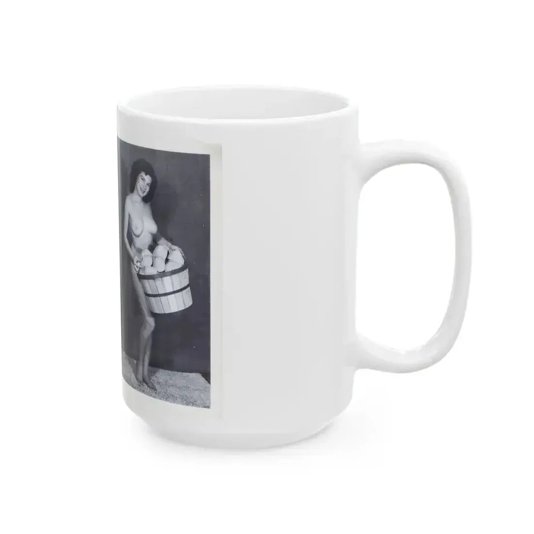 Joanne Arnold #115 - Pages 6 & 7 with, 2 Full Body B&W Nude Pics from BREATHTAKNG BEAUTIES Proudly Presents...Jo Ann (Vintage Female Icon) White Coffee Mug - Go Mug Yourself