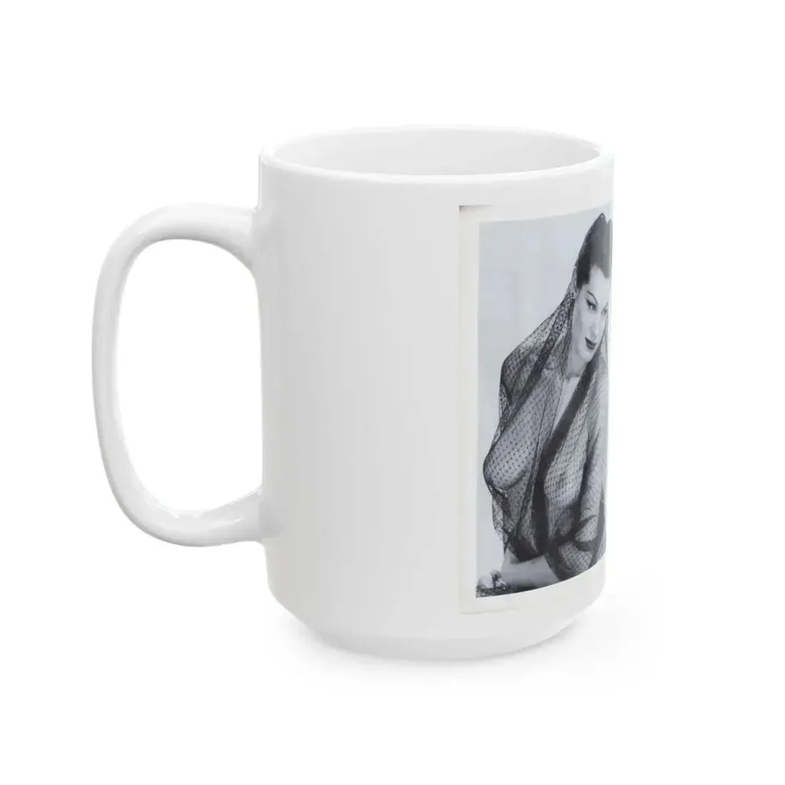 Joanne Arnold #116 - Pages 8 & 9 with, 2 B&W Semi Nude Pics Left 1 Waist to Head from BREATHTAKNG BEAUTIES Proudly Presents...Jo Ann (Vintage Female Icon) White Coffee Mug - Go Mug Yourself