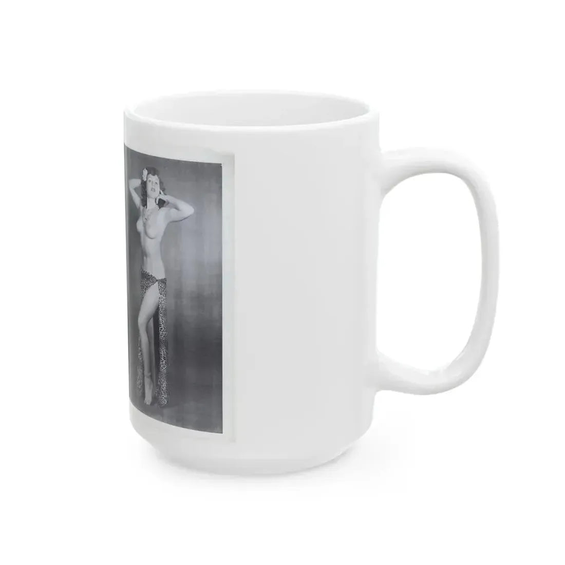 Joanne Arnold #116 - Pages 8 & 9 with, 2 B&W Semi Nude Pics Left 1 Waist to Head from BREATHTAKNG BEAUTIES Proudly Presents...Jo Ann (Vintage Female Icon) White Coffee Mug - Go Mug Yourself