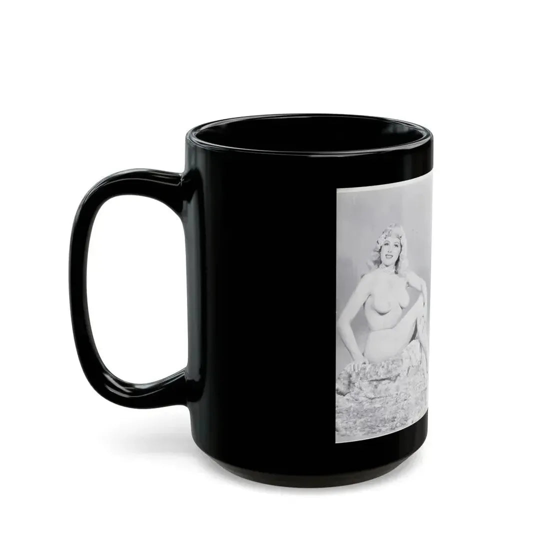 Joanne Arnold #118 - Pages 12 & 13 with, 2 B&W Nude Pics Left 1 as Blonde from BREATHTAKNG BEAUTIES Proudly Presents...Jo Ann (Vintage Female Icon) Black Coffee Mug - Go Mug Yourself