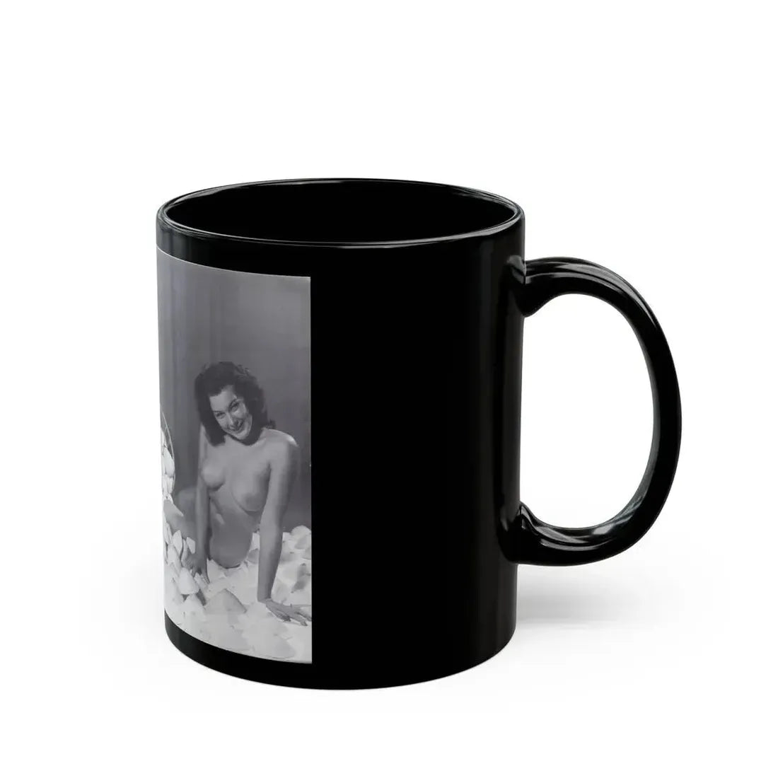 Joanne Arnold #118 - Pages 12 & 13 with, 2 B&W Nude Pics Left 1 as Blonde from BREATHTAKNG BEAUTIES Proudly Presents...Jo Ann (Vintage Female Icon) Black Coffee Mug - Go Mug Yourself