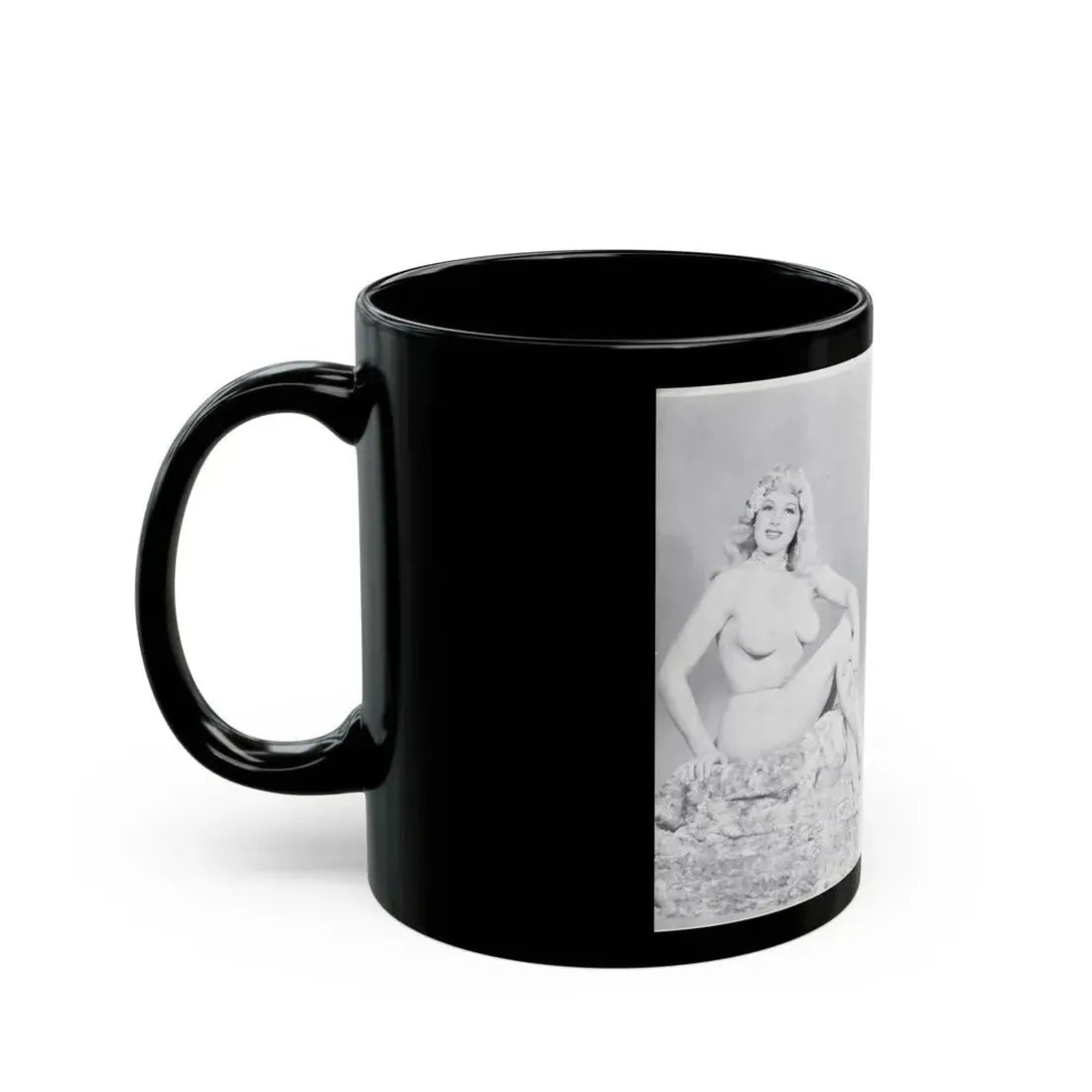 Joanne Arnold #118 - Pages 12 & 13 with, 2 B&W Nude Pics Left 1 as Blonde from BREATHTAKNG BEAUTIES Proudly Presents...Jo Ann (Vintage Female Icon) Black Coffee Mug - Go Mug Yourself
