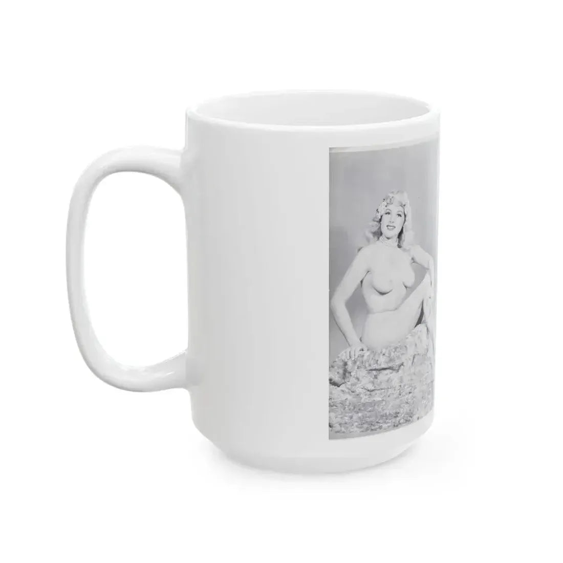 Joanne Arnold #118 - Pages 12 & 13 with, 2 B&W Nude Pics Left 1 as Blonde from BREATHTAKNG BEAUTIES Proudly Presents...Jo Ann (Vintage Female Icon) White Coffee Mug - Go Mug Yourself