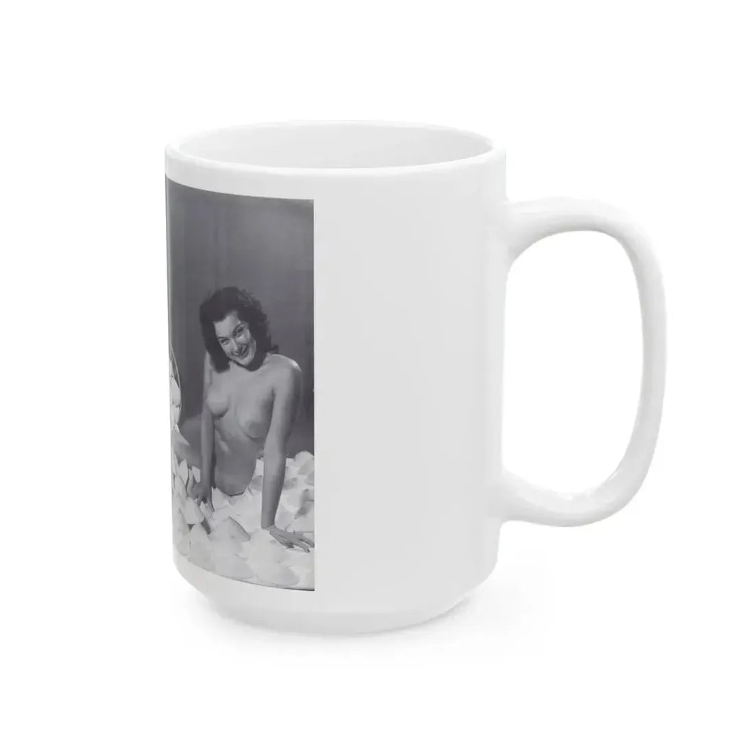 Joanne Arnold #118 - Pages 12 & 13 with, 2 B&W Nude Pics Left 1 as Blonde from BREATHTAKNG BEAUTIES Proudly Presents...Jo Ann (Vintage Female Icon) White Coffee Mug - Go Mug Yourself