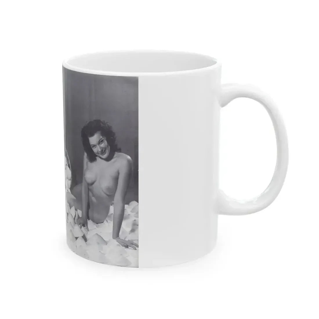 Joanne Arnold #118 - Pages 12 & 13 with, 2 B&W Nude Pics Left 1 as Blonde from BREATHTAKNG BEAUTIES Proudly Presents...Jo Ann (Vintage Female Icon) White Coffee Mug - Go Mug Yourself