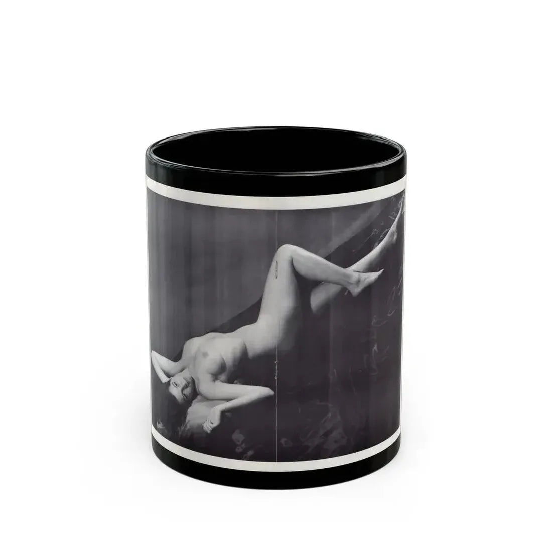 Joanne Arnold #118 - Pages 15 & 16 with 1 B&W Full Body Nude Centerfold from BREATHTAKNG BEAUTIES Proudly Presents...Jo Ann (Vintage Female Icon) Black Coffee Mug 11oz - Go Mug Yourself