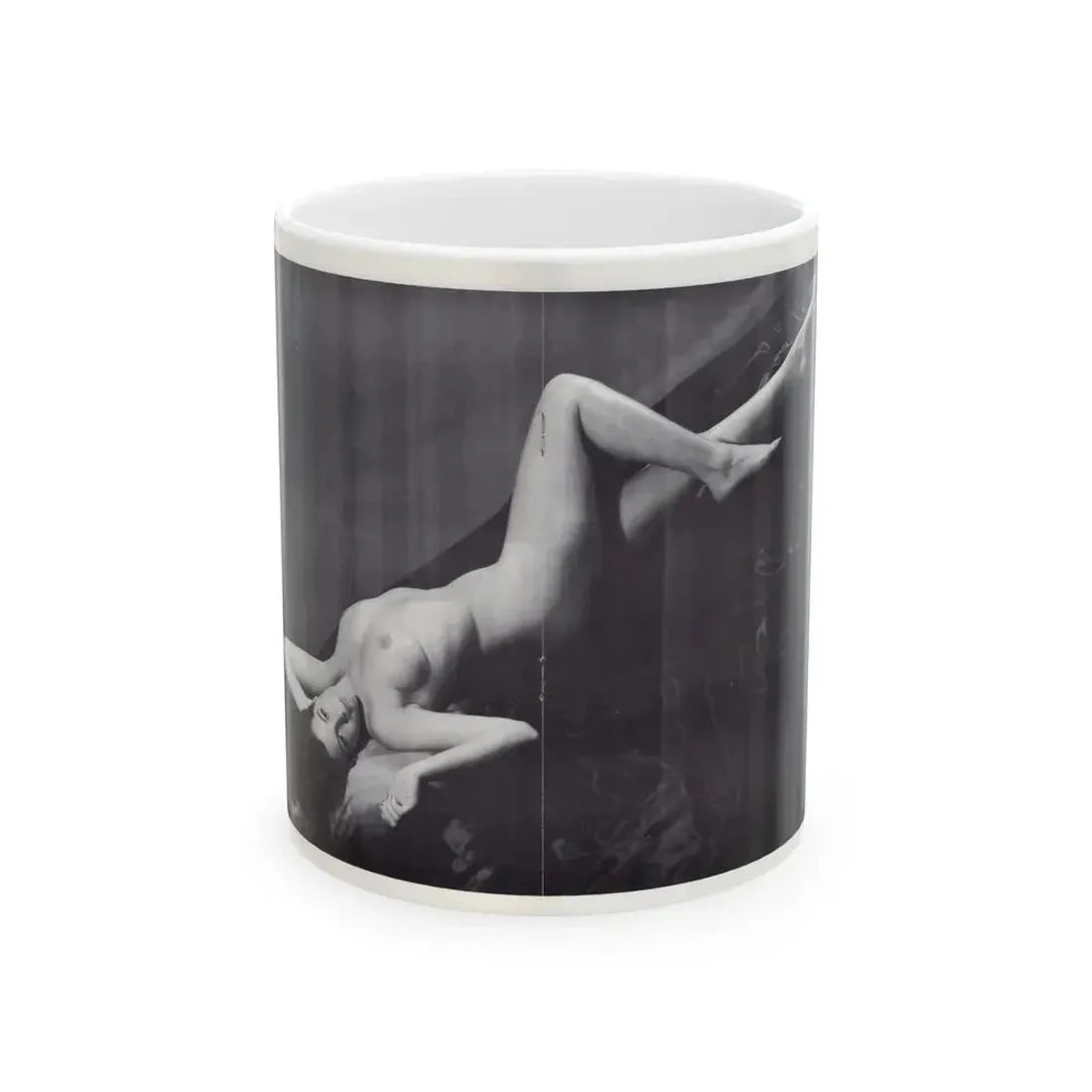Joanne Arnold #118 - Pages 15 & 16 with 1 B&W Full Body Nude Centerfold from BREATHTAKNG BEAUTIES Proudly Presents...Jo Ann (Vintage Female Icon) White Coffee Mug 11oz - Go Mug Yourself