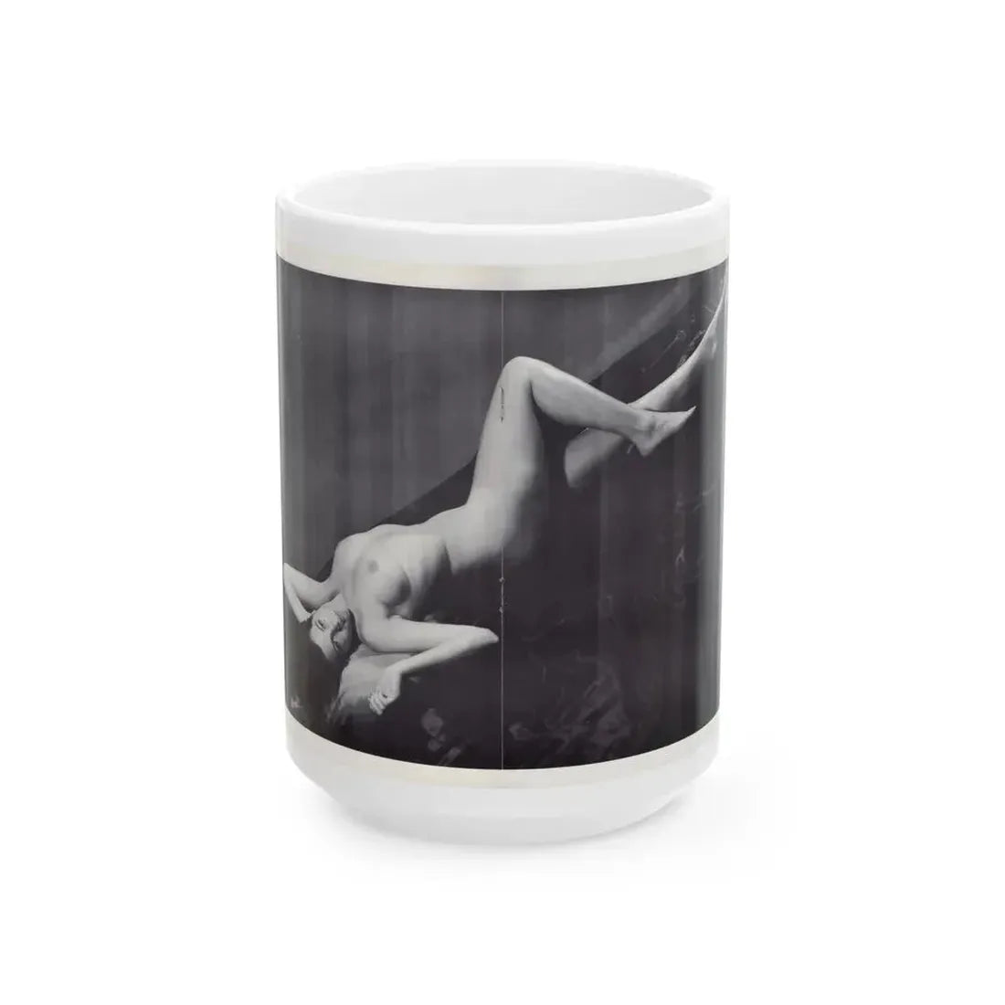Joanne Arnold #118 - Pages 15 & 16 with 1 B&W Full Body Nude Centerfold from BREATHTAKNG BEAUTIES Proudly Presents...Jo Ann (Vintage Female Icon) White Coffee Mug 15oz - Go Mug Yourself