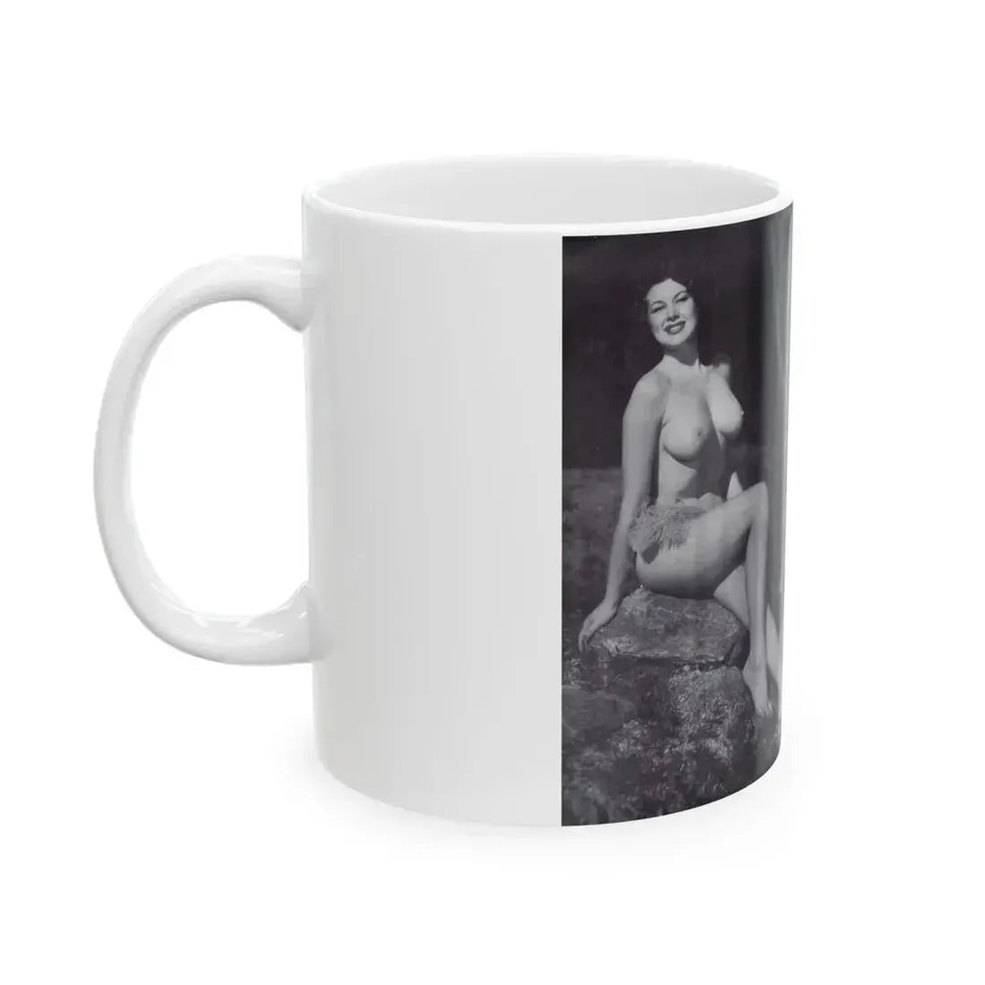 Joanne Arnold #119 - Pages 14 & 15 with, 2 Semi B&W Nude Pics from BREATHTAKNG BEAUTIES Proudly Presents...Jo Ann (Vintage Female Icon) White Coffee Mug - Go Mug Yourself