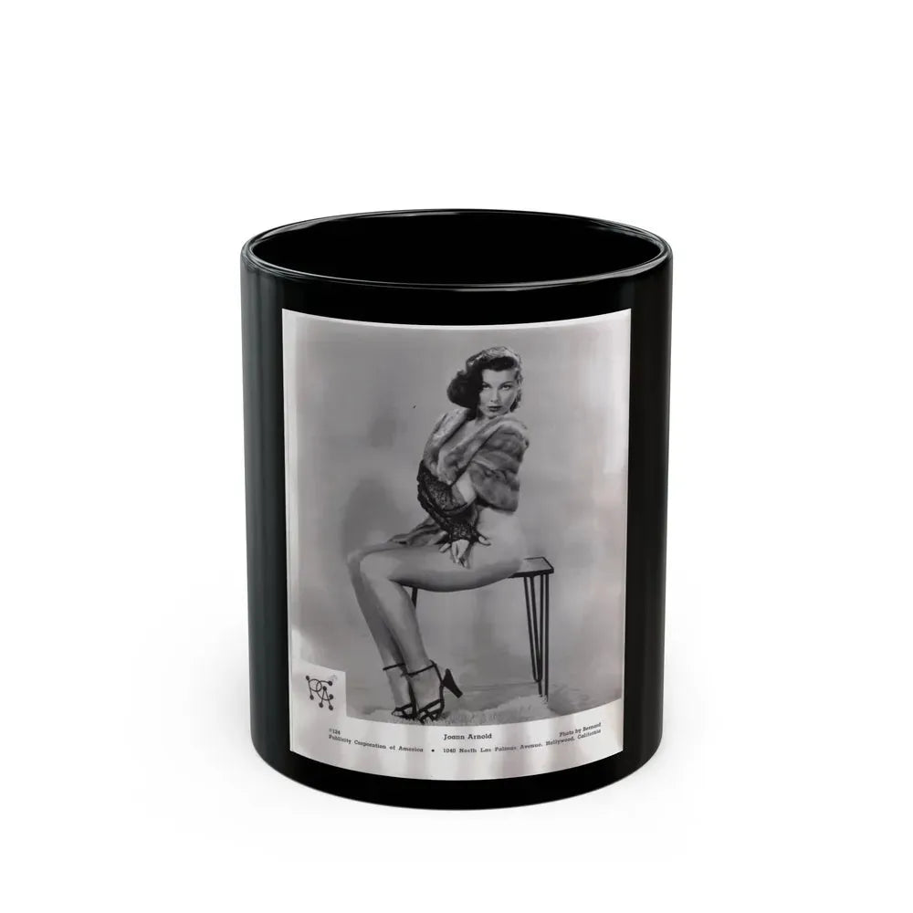 Joanne Arnold #12 (Vintage Female Icon) Black Coffee Mug 11oz - Go Mug Yourself