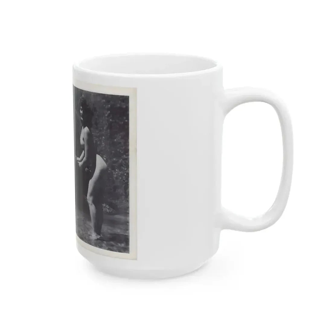 Joanne Arnold #120 - Pages 16 & 17 with, 2 B&W Nude Pics Right 1 Fishing from BREATHTAKNG BEAUTIES Proudly Presents...Jo Ann (Vintage Female Icon) White Coffee Mug - Go Mug Yourself
