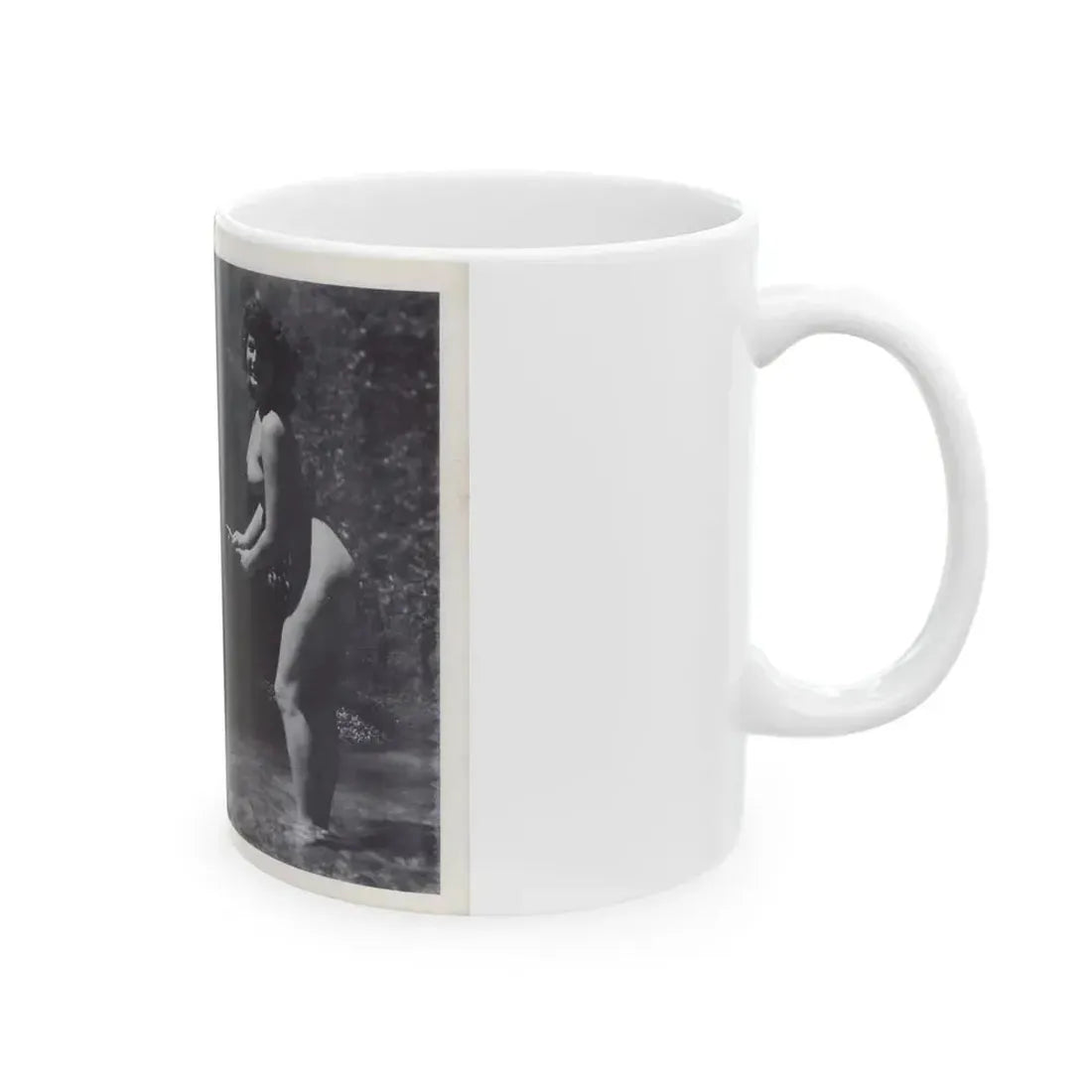 Joanne Arnold #120 - Pages 16 & 17 with, 2 B&W Nude Pics Right 1 Fishing from BREATHTAKNG BEAUTIES Proudly Presents...Jo Ann (Vintage Female Icon) White Coffee Mug - Go Mug Yourself
