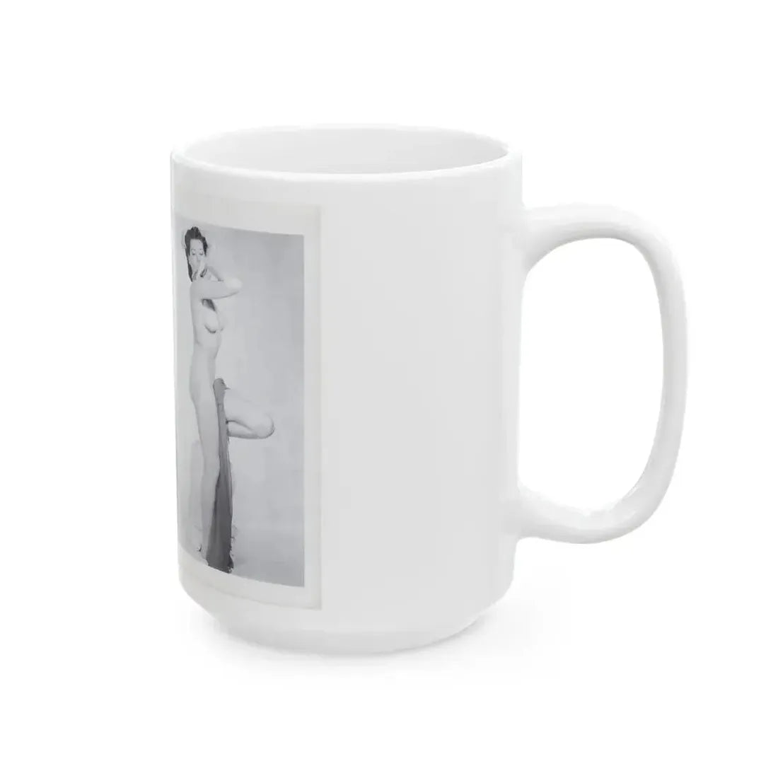 Joanne Arnold #121 - Pages 18 & 19 with, 2 B&W Semi Nude Pics Left 1 as a Blonde from BREATHTAKNG BEAUTIES Proudly Presents...Jo Ann (Vintage Female Icon) White Coffee Mug - Go Mug Yourself