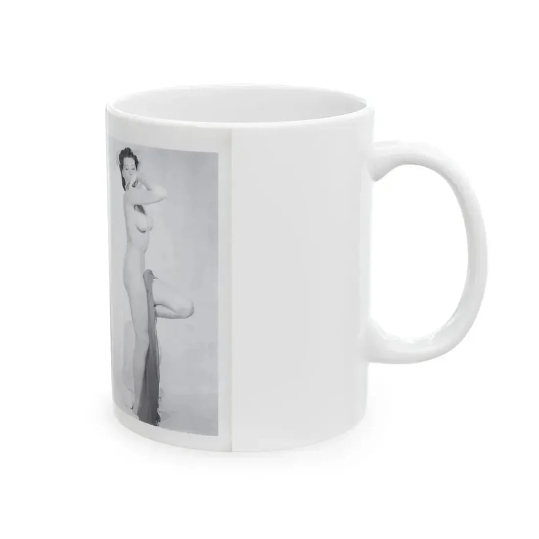 Joanne Arnold #121 - Pages 18 & 19 with, 2 B&W Semi Nude Pics Left 1 as a Blonde from BREATHTAKNG BEAUTIES Proudly Presents...Jo Ann (Vintage Female Icon) White Coffee Mug - Go Mug Yourself