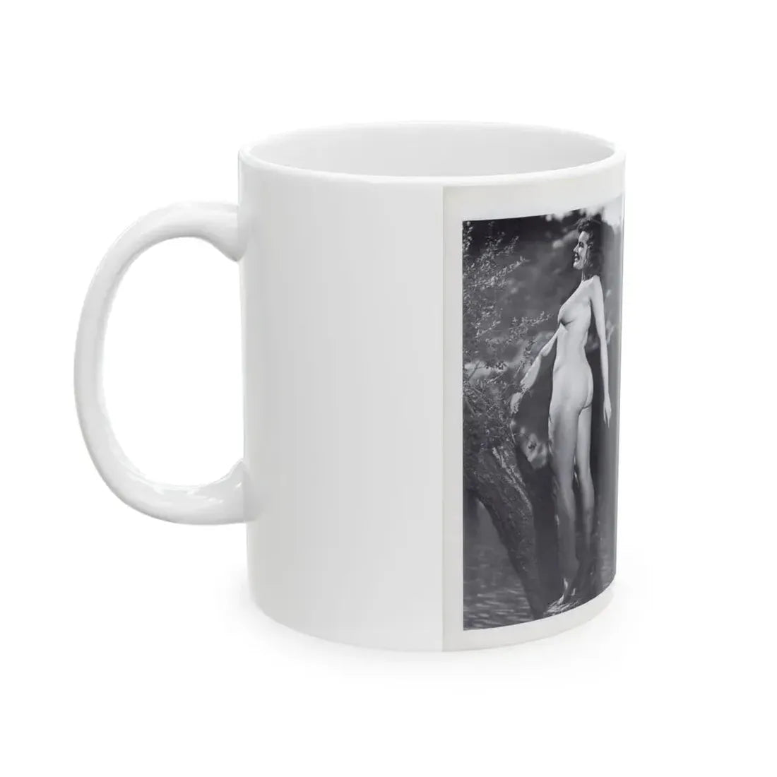 Joanne Arnold #122 - Pages 20 & 21 with, 2 B&W Full Body Nude Pics Left 1 butt exposed from BREATHTAKNG BEAUTIES Proudly Presents...Jo Ann (Vintage Female Icon) White Coffee Mug - Go Mug Yourself