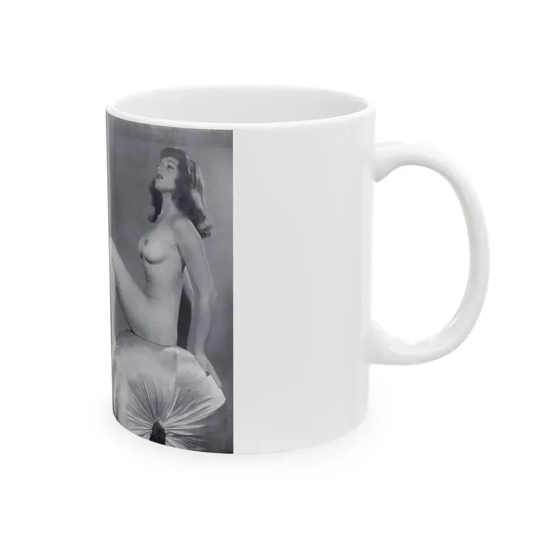 Joanne Arnold #122 - Pages 20 & 21 with, 2 B&W Full Body Nude Pics Left 1 butt exposed from BREATHTAKNG BEAUTIES Proudly Presents...Jo Ann (Vintage Female Icon) White Coffee Mug - Go Mug Yourself