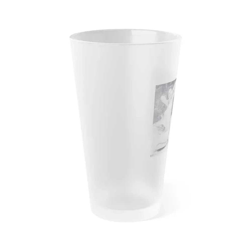 Joanne Arnold #124 - Pages 24 & 25 with, 2 B&W Full Body Except Right 1 both Nude Pics from BREATHTAKNG BEAUTIES Proudly Presents...Jo Ann (Vintage Female Icon) Frosted Pint Glass 16oz - Go Mug Yourself
