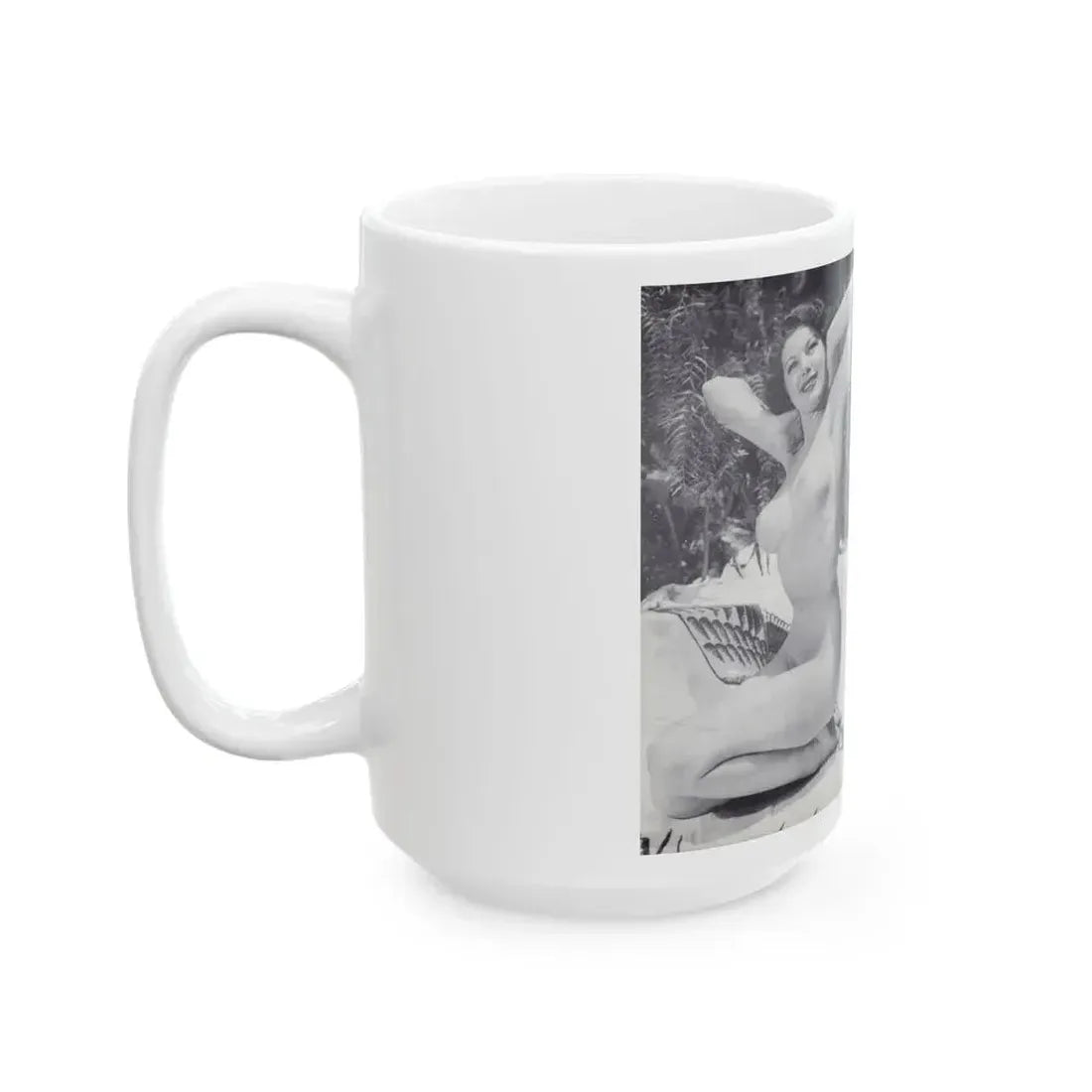 Joanne Arnold #124 - Pages 24 & 25 with, 2 B&W Full Body Except Right 1 both Nude Pics from BREATHTAKNG BEAUTIES Proudly Presents...Jo Ann (Vintage Female Icon) White Coffee Mug - Go Mug Yourself