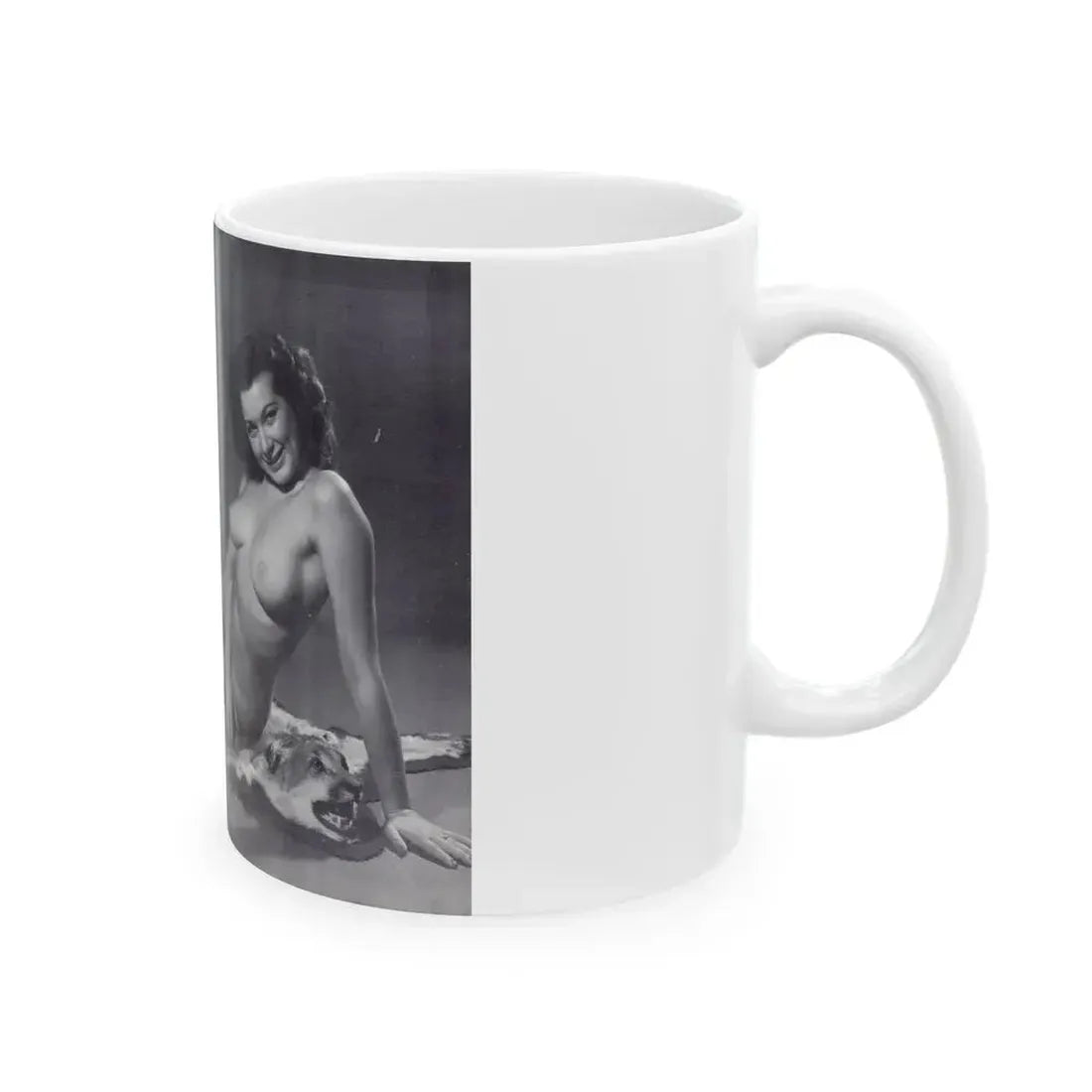 Joanne Arnold #124 - Pages 24 & 25 with, 2 B&W Full Body Except Right 1 both Nude Pics from BREATHTAKNG BEAUTIES Proudly Presents...Jo Ann (Vintage Female Icon) White Coffee Mug - Go Mug Yourself