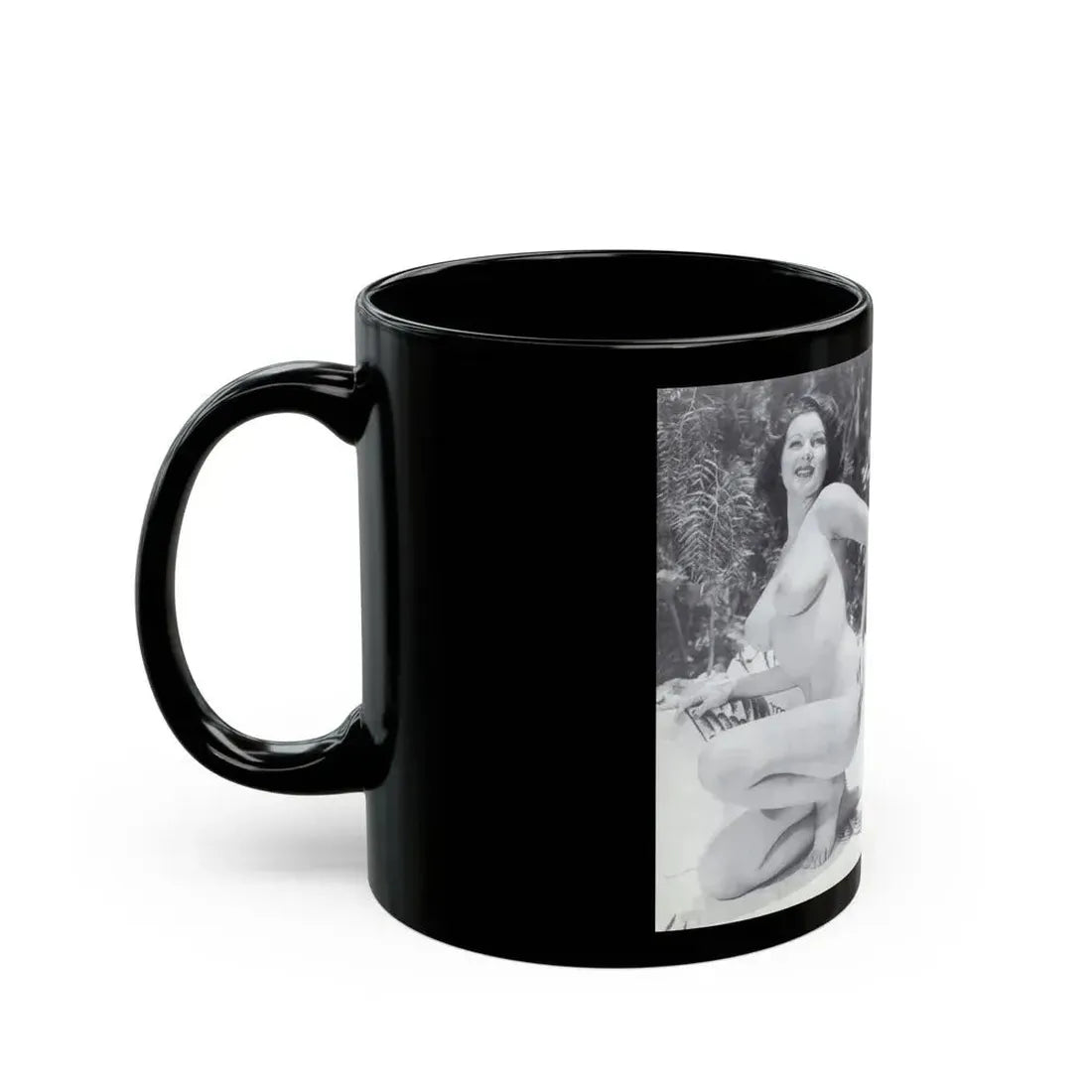 Joanne Arnold #125 - Pages 26 with, 1 Full Body B&W Nude Pic & Backside of Back Cover from BREATHTAKNG BEAUTIES Proudly Presents...Jo Ann (Vintage Female Icon) Black Coffee Mug - Go Mug Yourself
