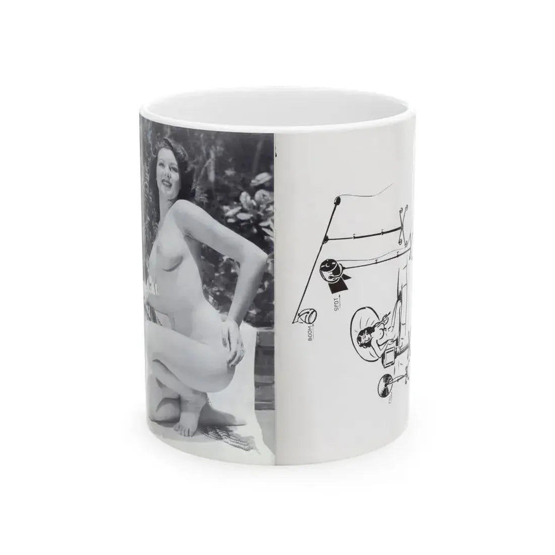 Joanne Arnold #125 - Pages 26 with, 1 Full Body B&W Nude Pic & Backside of Back Cover from BREATHTAKNG BEAUTIES Proudly Presents...Jo Ann (Vintage Female Icon) White Coffee Mug 11oz - Go Mug Yourself