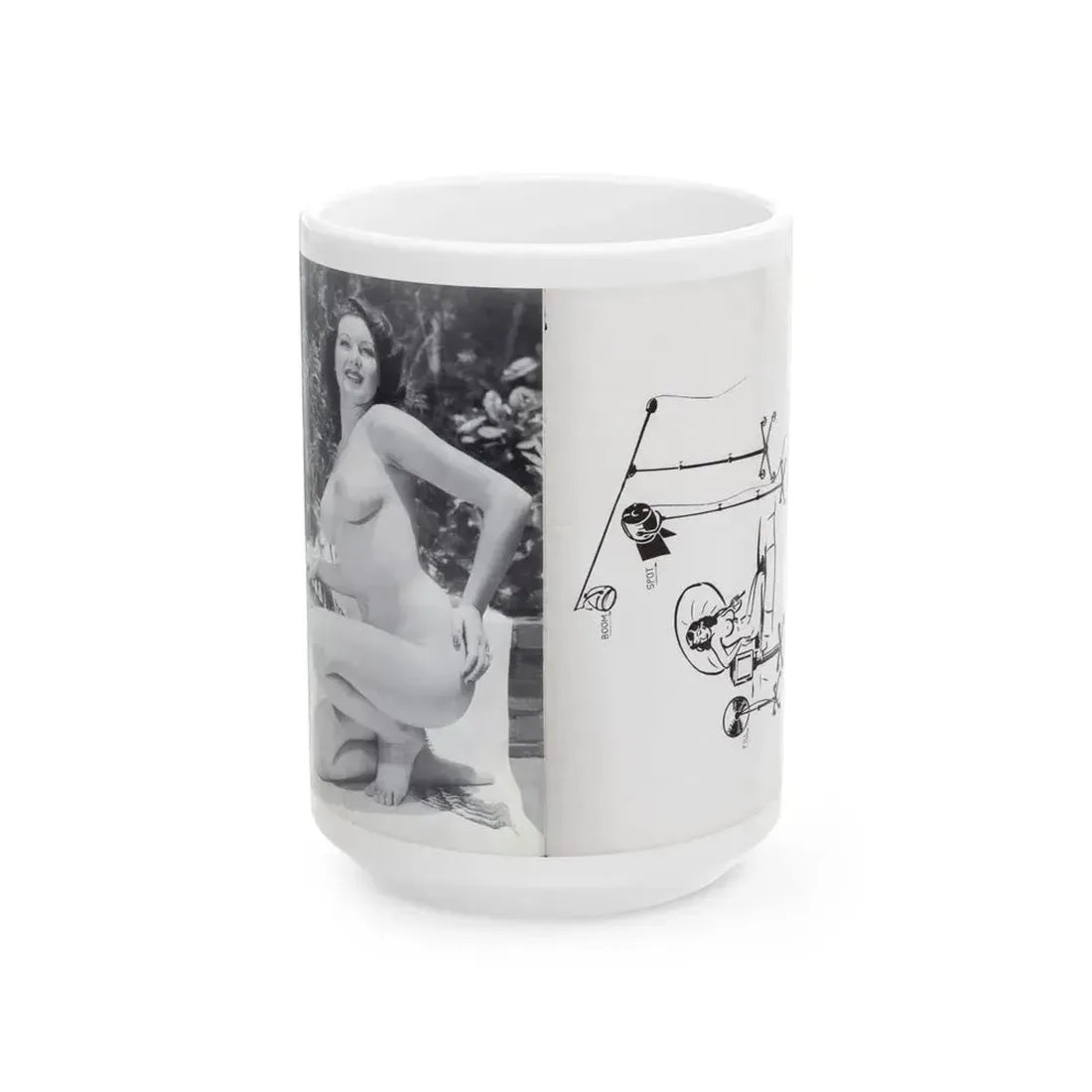 Joanne Arnold #125 - Pages 26 with, 1 Full Body B&W Nude Pic & Backside of Back Cover from BREATHTAKNG BEAUTIES Proudly Presents...Jo Ann (Vintage Female Icon) White Coffee Mug 15oz - Go Mug Yourself