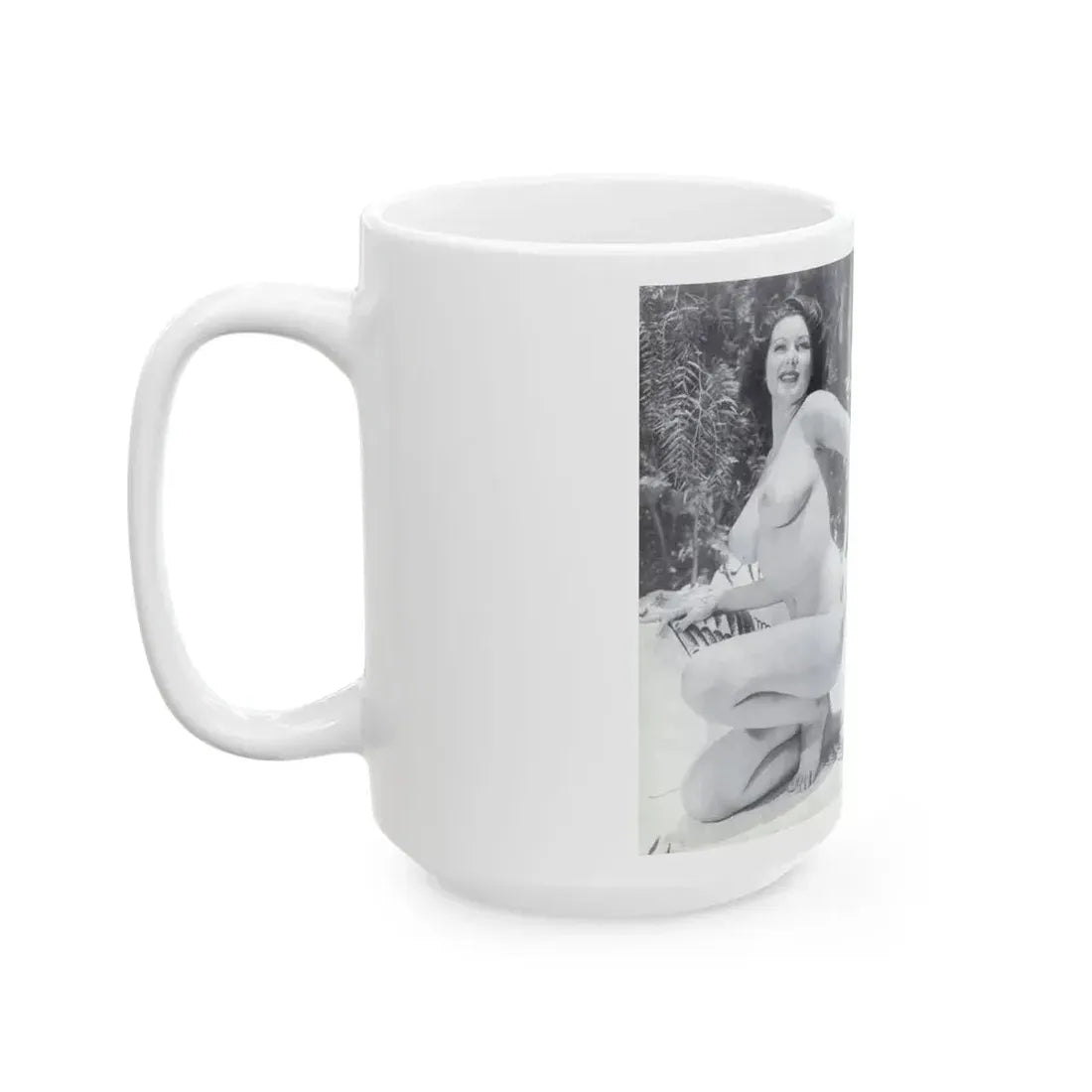 Joanne Arnold #125 - Pages 26 with, 1 Full Body B&W Nude Pic & Backside of Back Cover from BREATHTAKNG BEAUTIES Proudly Presents...Jo Ann (Vintage Female Icon) White Coffee Mug - Go Mug Yourself