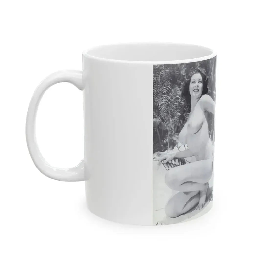 Joanne Arnold #125 - Pages 26 with, 1 Full Body B&W Nude Pic & Backside of Back Cover from BREATHTAKNG BEAUTIES Proudly Presents...Jo Ann (Vintage Female Icon) White Coffee Mug - Go Mug Yourself
