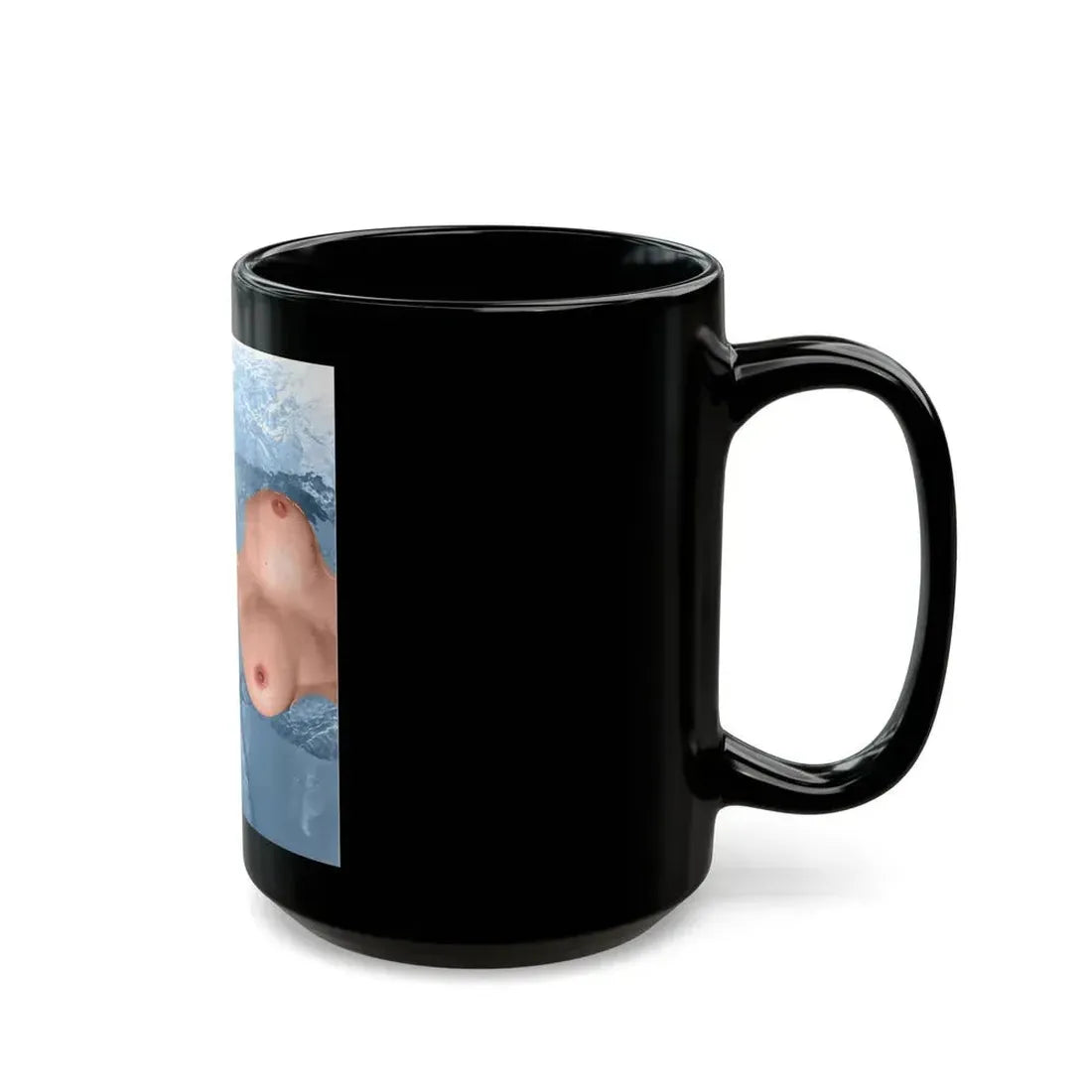 Joanne Arnold #14 - Topless (Vintage Female Icon) Black Coffee Mug - Go Mug Yourself
