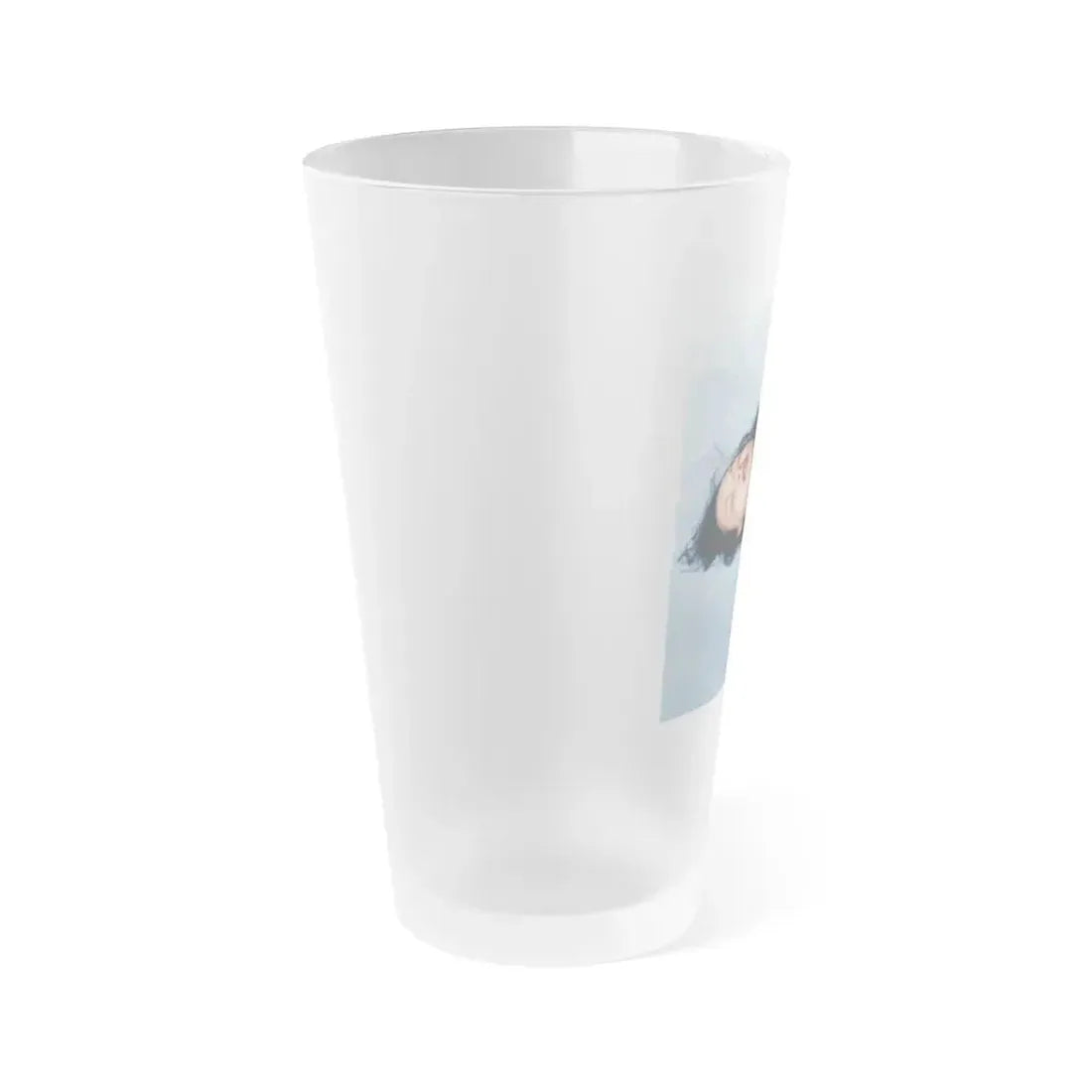 Joanne Arnold #14 - Topless (Vintage Female Icon) Frosted Pint Glass 16oz - Go Mug Yourself