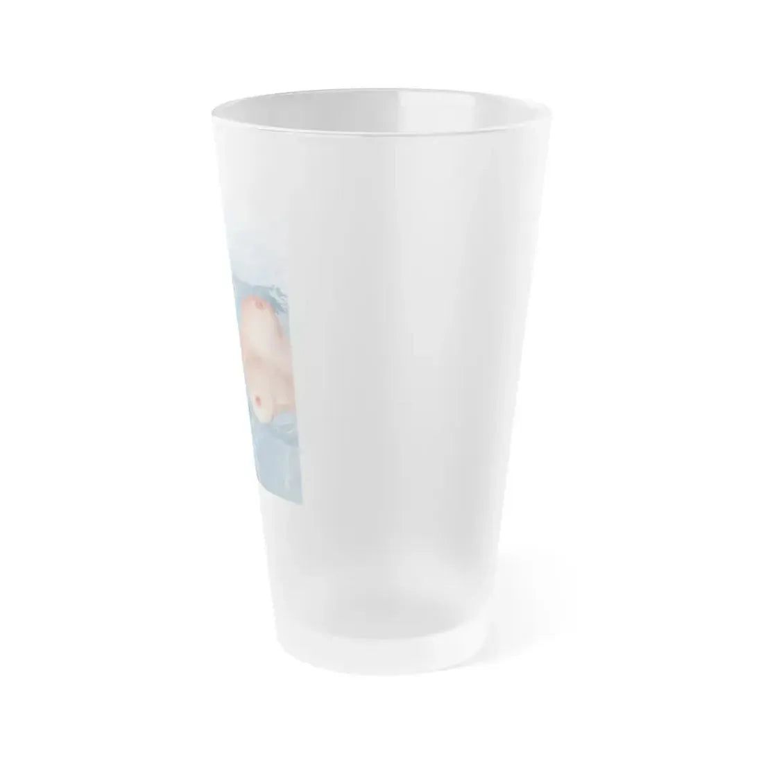 Joanne Arnold #14 - Topless (Vintage Female Icon) Frosted Pint Glass 16oz - Go Mug Yourself