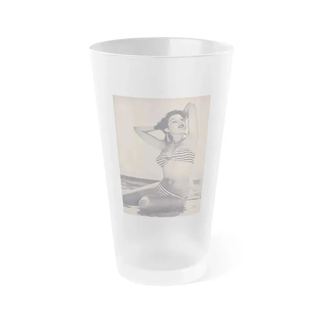 Joanne Arnold #31 (Vintage Female Icon) Frosted Pint Glass 16oz 16oz Frosted - Go Mug Yourself