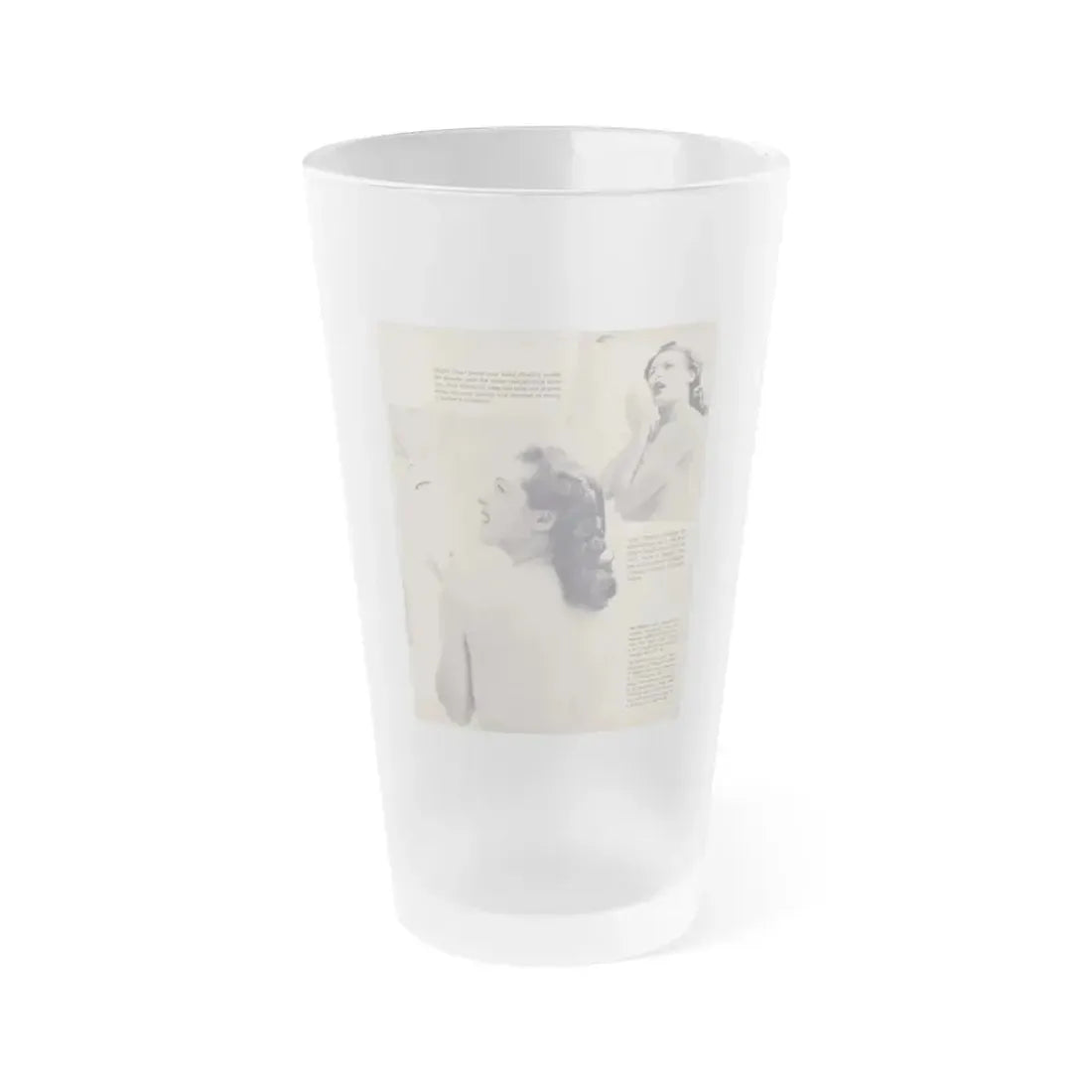 Joanne Arnold #38 (Vintage Female Icon) Frosted Pint Glass 16oz 16oz Frosted - Go Mug Yourself