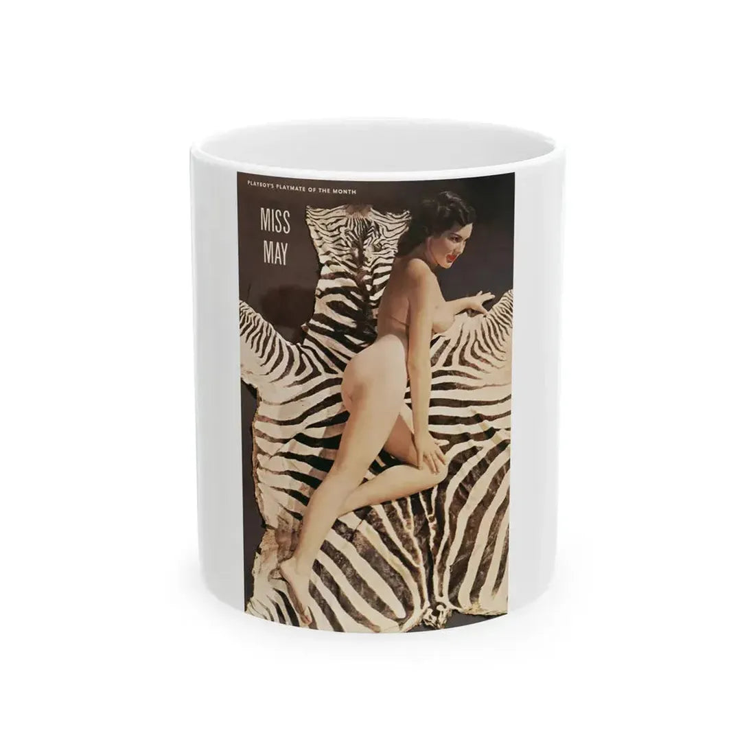 Joanne Arnold #52 - Nude Playboy Centerfold Miss May 1954 (Vintage Female Icon) White Coffee Mug 11oz - Go Mug Yourself