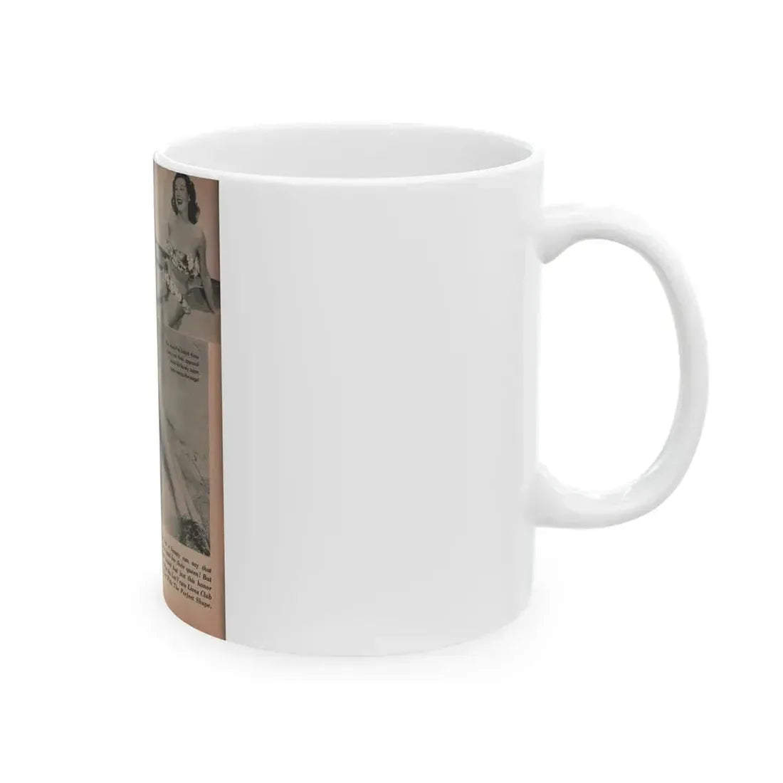 Joanne Arnold #55 - Pages 1 of 1 with, 3 B&W Photos from GALA Mag. '59 (Vintage Female Icon) White Coffee Mug - Go Mug Yourself