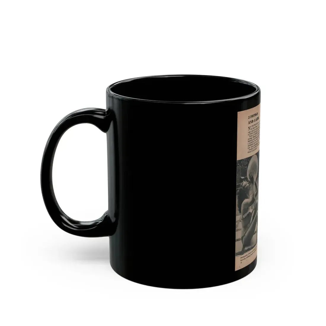 Joanne Arnold #57 - Pages 1 of 1 with, 3 B&W Photos from FROLIC Mag. April '53 (Vintage Female Icon) Black Coffee Mug - Go Mug Yourself