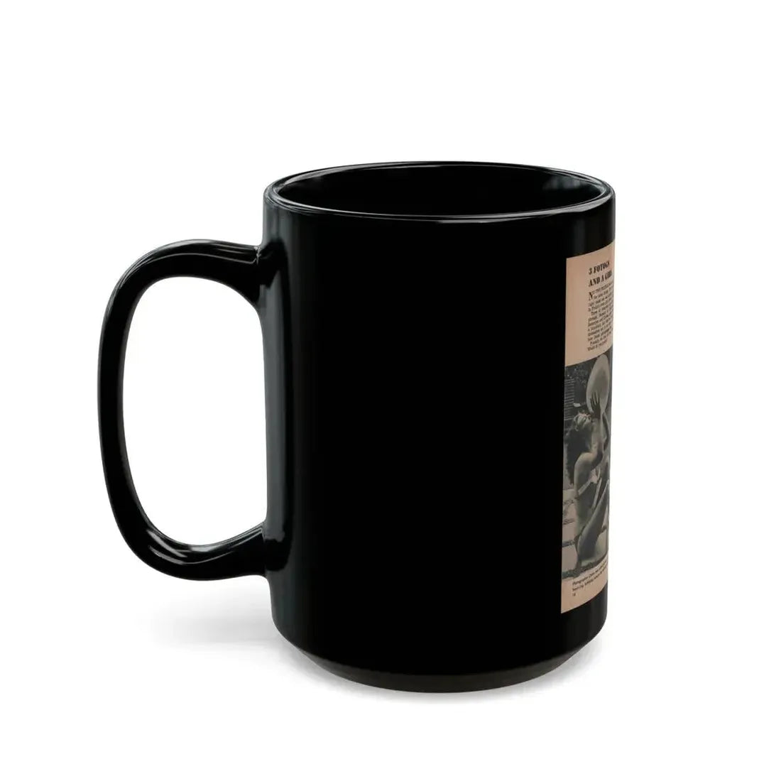 Joanne Arnold #57 - Pages 1 of 1 with, 3 B&W Photos from FROLIC Mag. April '53 (Vintage Female Icon) Black Coffee Mug - Go Mug Yourself