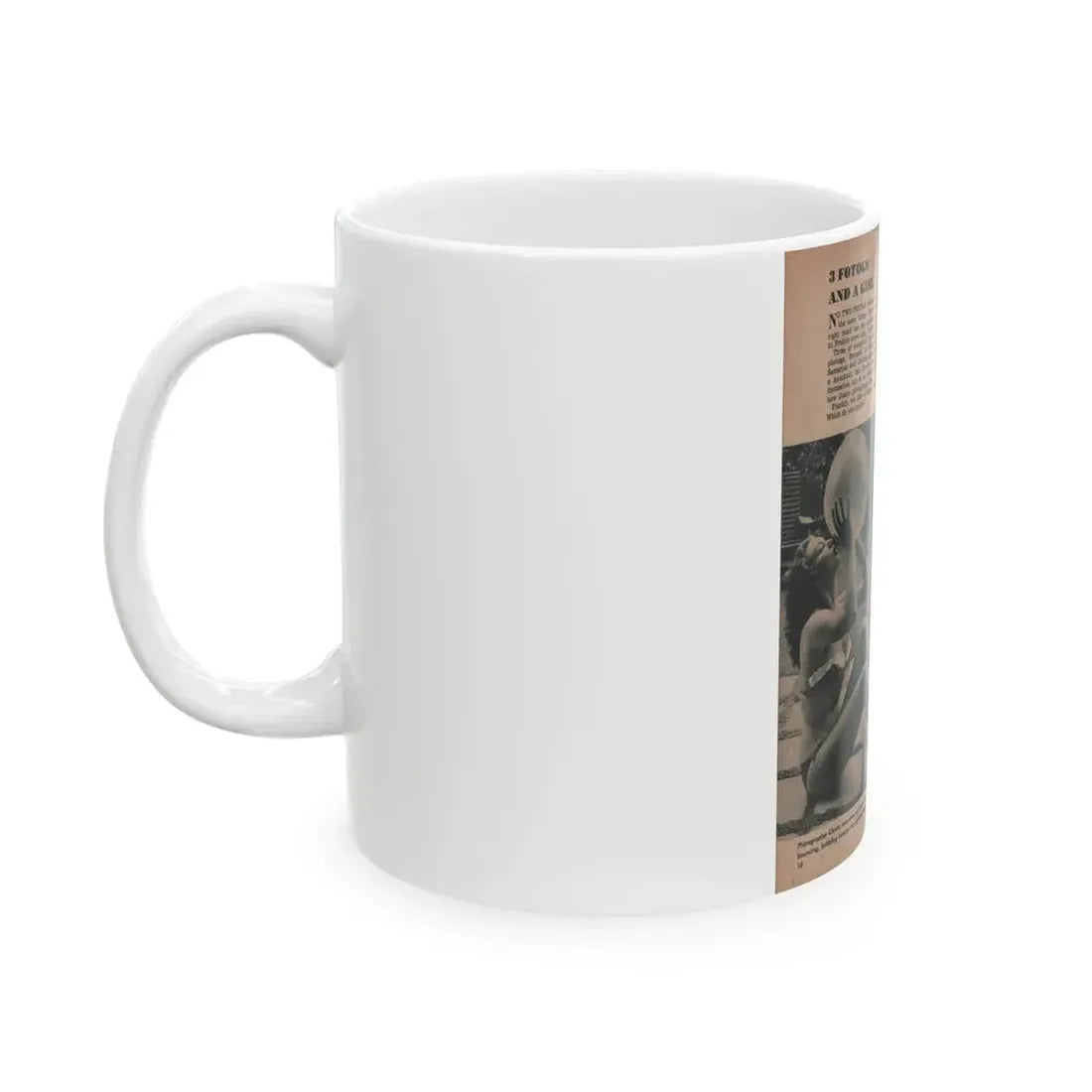 Joanne Arnold #57 - Pages 1 of 1 with, 3 B&W Photos from FROLIC Mag. April '53 (Vintage Female Icon) White Coffee Mug - Go Mug Yourself