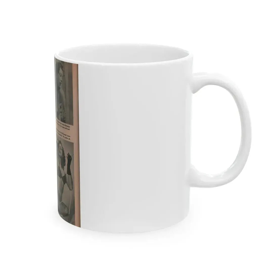 Joanne Arnold #57 - Pages 1 of 1 with, 3 B&W Photos from FROLIC Mag. April '53 (Vintage Female Icon) White Coffee Mug - Go Mug Yourself