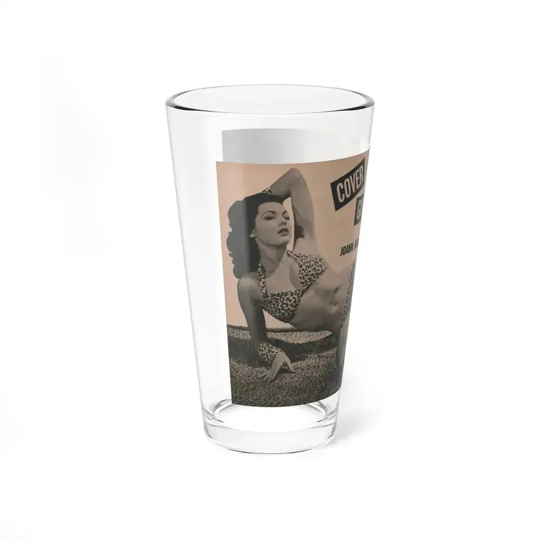 Joanne Arnold #63 - Pages 3 & 4 of 6 with, 1 B&W Centerfold & 1 Other from Cover Girls Models Mag. April '54 (Vintage Female Icon) Pint Glass 16oz - Go Mug Yourself