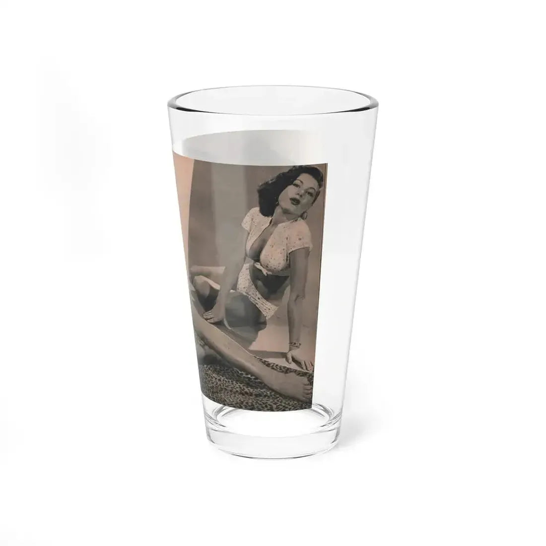 Joanne Arnold #63 - Pages 3 & 4 of 6 with, 1 B&W Centerfold & 1 Other from Cover Girls Models Mag. April '54 (Vintage Female Icon) Pint Glass 16oz - Go Mug Yourself