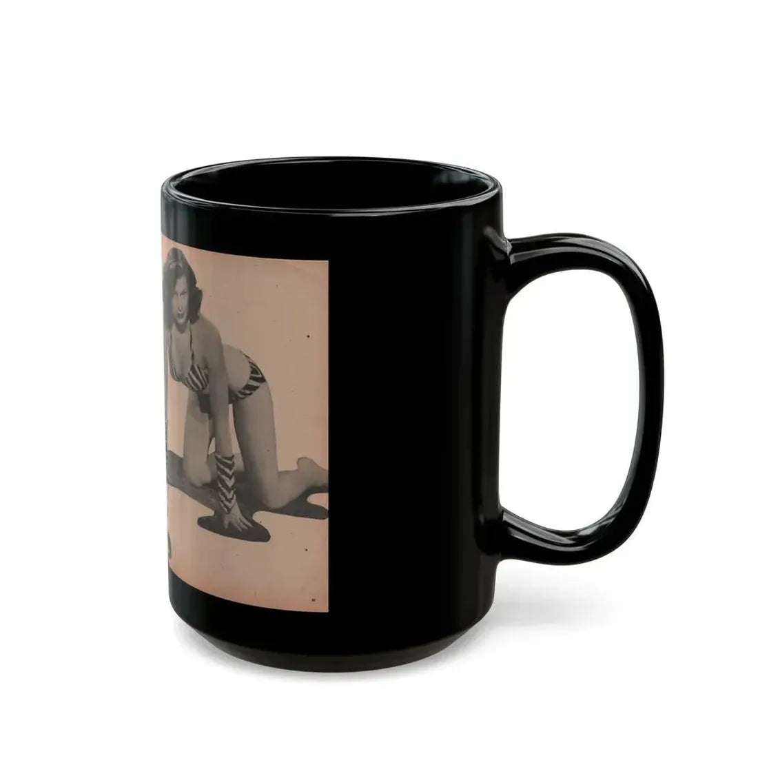 Joanne Arnold #64 - Pages 5 & 6 of 6 with, 2 B&W Photos & Short Article from Glamorous Models Mag. Dec. '52 (Vintage Female Icon) Black Coffee Mug - Go Mug Yourself