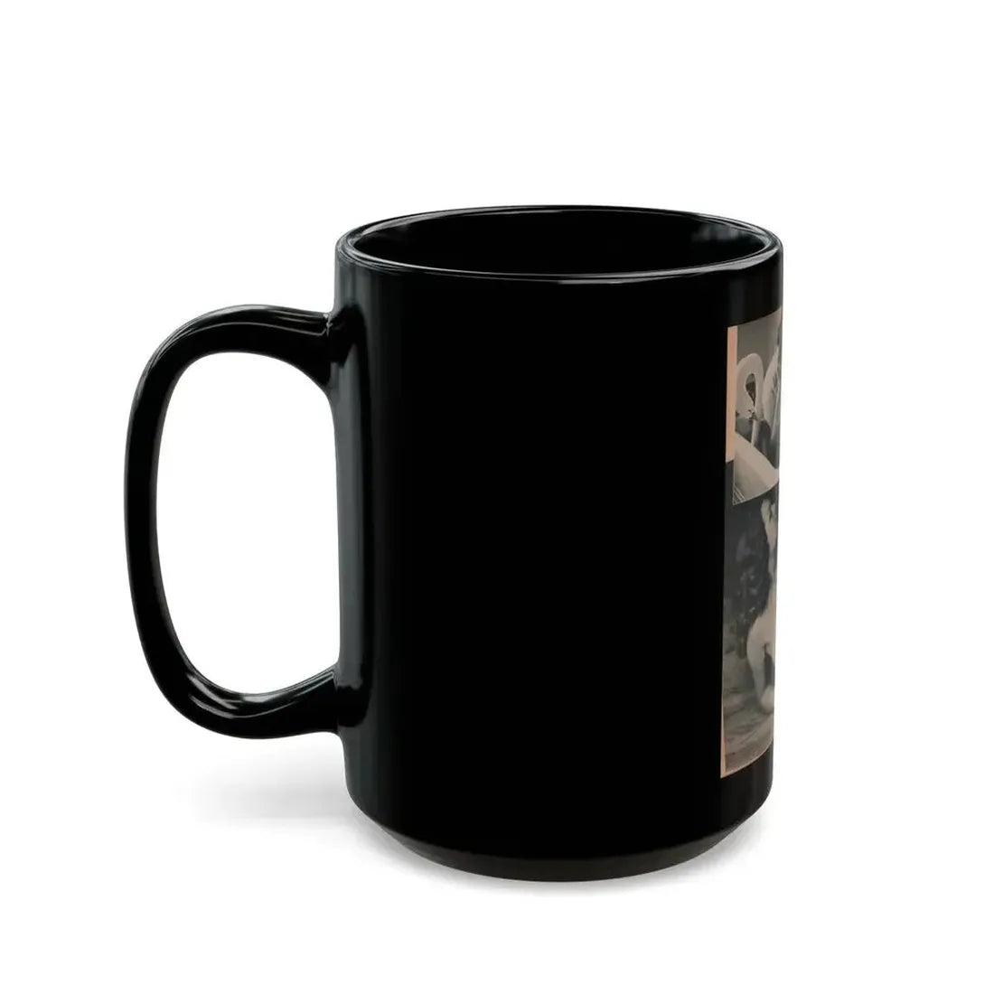 Joanne Arnold #69 - Pages 3 of 4 with, 2 B&W Photos from Famous Models Mag. May-June '51 (Vintage Female Icon) Black Coffee Mug - Go Mug Yourself