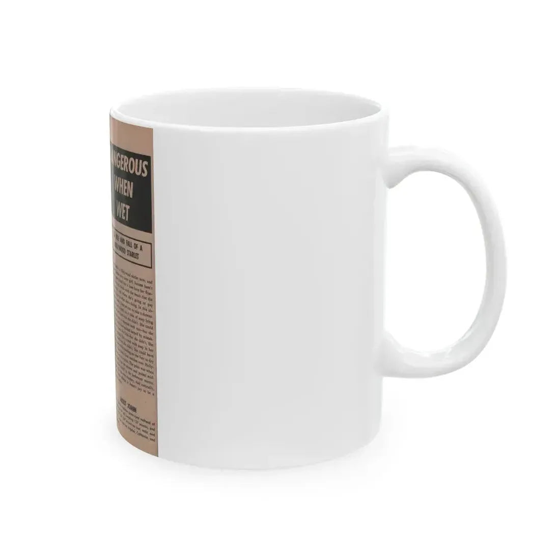 Joanne Arnold #84 - Pages 1 of 2 with, 1 B&W Photo, Statistics & Article from Cover Girls Models Mag. Jan. '54 (Vintage Female Icon) White Coffee Mug - Go Mug Yourself