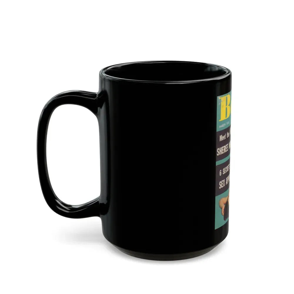 Joanne Arnold #86 - Bold Mag. Cover March '56 (Vintage Female Icon) Black Coffee Mug - Go Mug Yourself