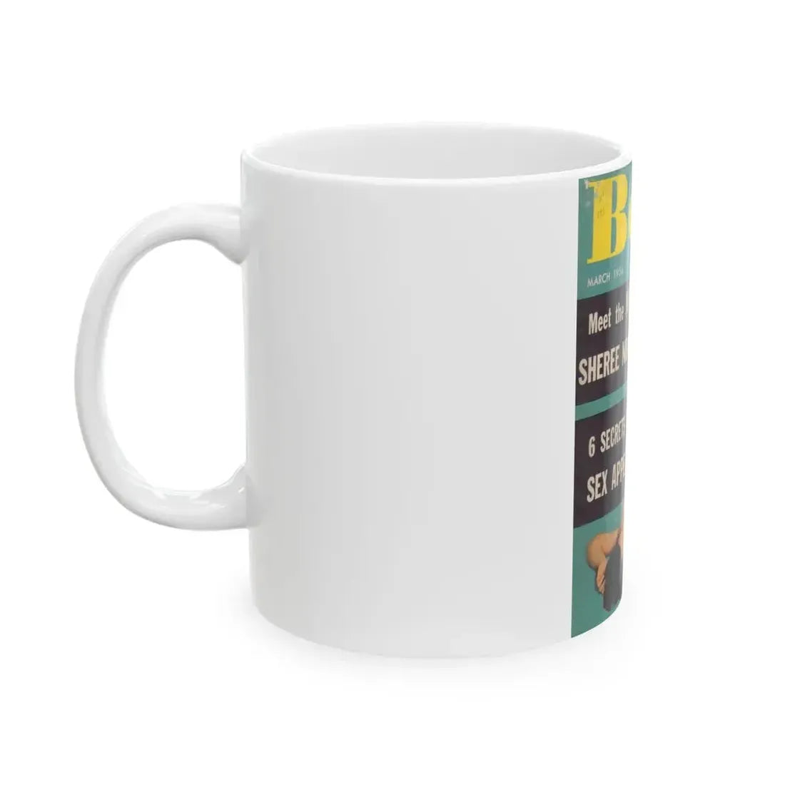 Joanne Arnold #86 - Bold Mag. Cover March '56 (Vintage Female Icon) White Coffee Mug - Go Mug Yourself