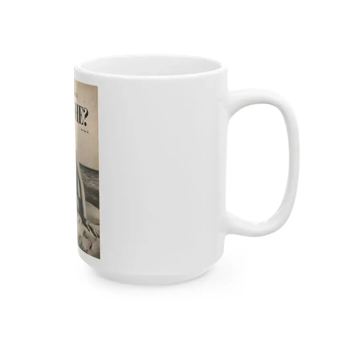 Joanne Arnold #87 - Pages 1 of 3 with, 1 Full Page B&W Photo from Cover Girls Models Mag. '51 (Vintage Female Icon) White Coffee Mug - Go Mug Yourself